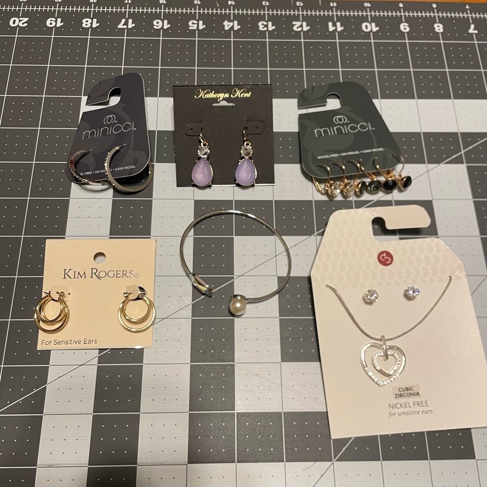 Silver and‎ Gold Jewelry Set G06 6619